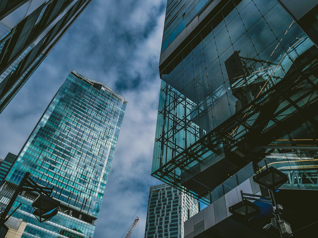 city, buildings, skyscrapers